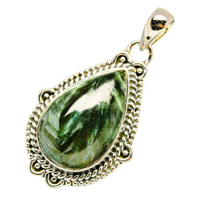 Seraphinite Pendants handcrafted by Ana Silver Co - PD7015