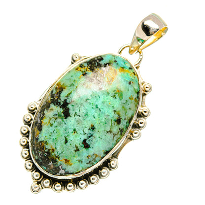 Tibetan Turquoise Pendants handcrafted by Ana Silver Co - PD7017