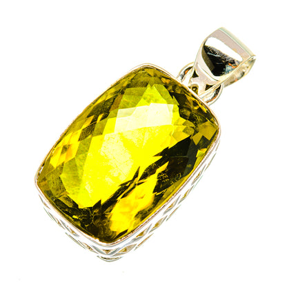 Olive Quartz Pendants handcrafted by Ana Silver Co - PD7028
