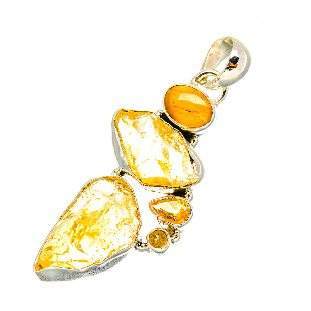 Citrine Pendants handcrafted by Ana Silver Co - PD7035
