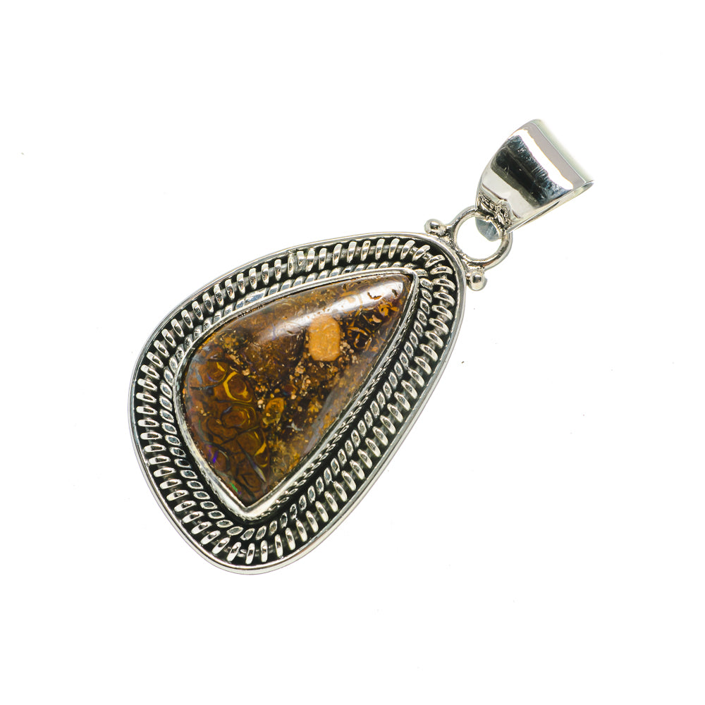 Boulder Opal Pendants handcrafted by Ana Silver Co - PD704036