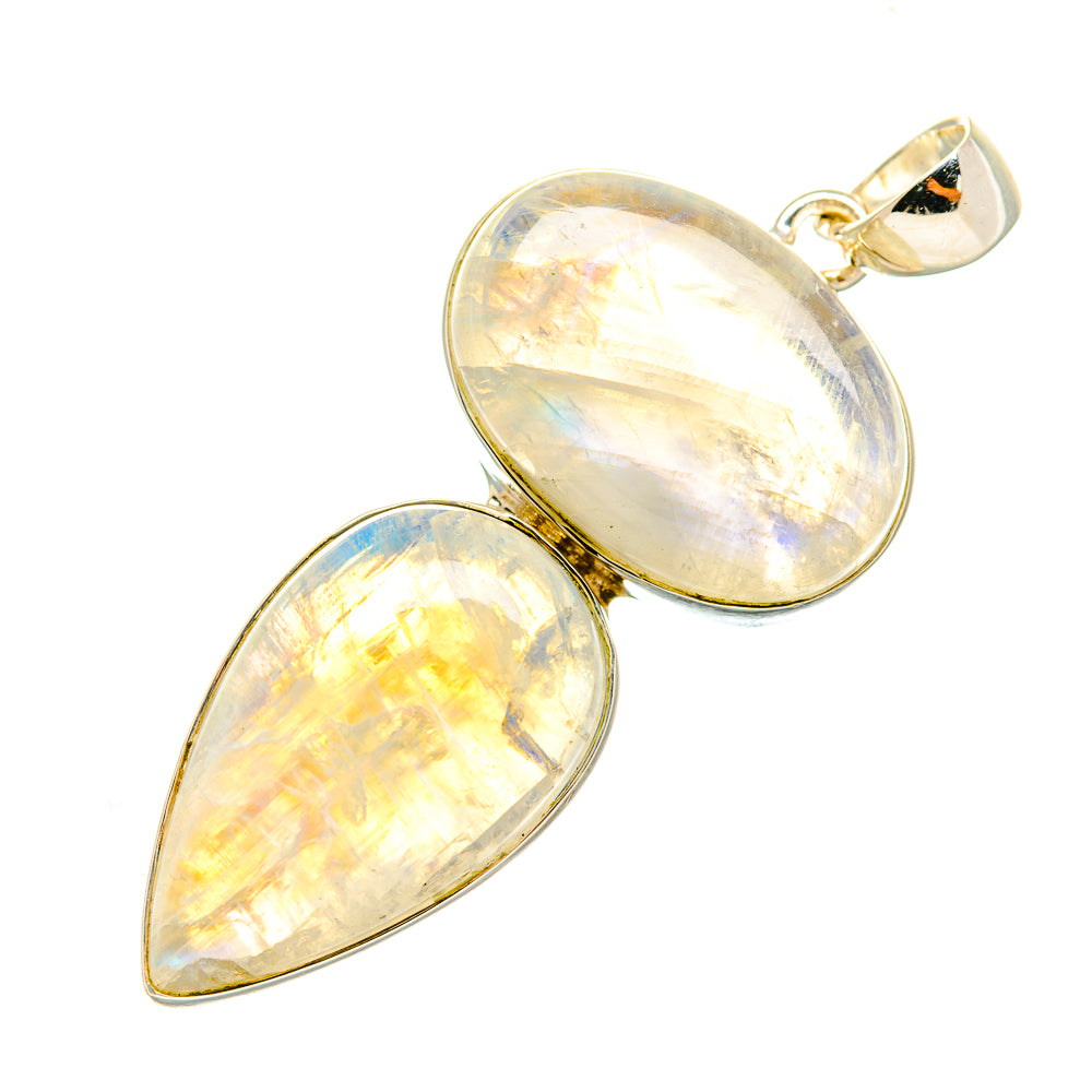 Rainbow Moonstone Pendants handcrafted by Ana Silver Co - PD7047