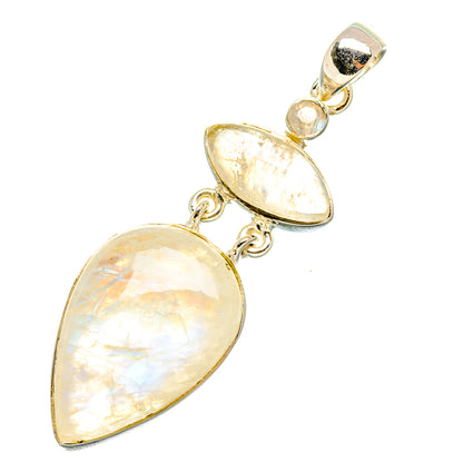 Rainbow Moonstone Pendants handcrafted by Ana Silver Co - PD7053