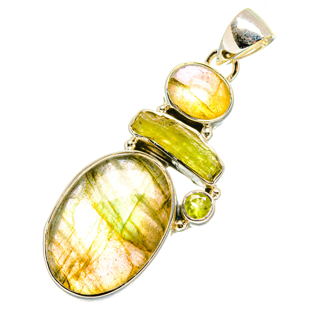 Labradorite Pendants handcrafted by Ana Silver Co - PD7055