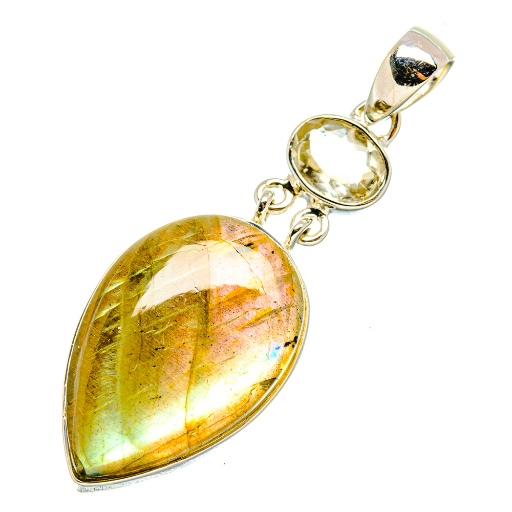 Labradorite Pendants handcrafted by Ana Silver Co - PD7057