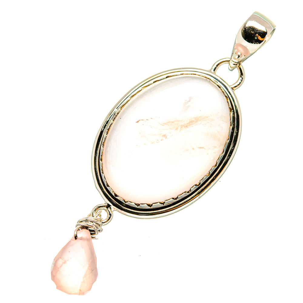 Rose Quartz Pendants handcrafted by Ana Silver Co - PD7059