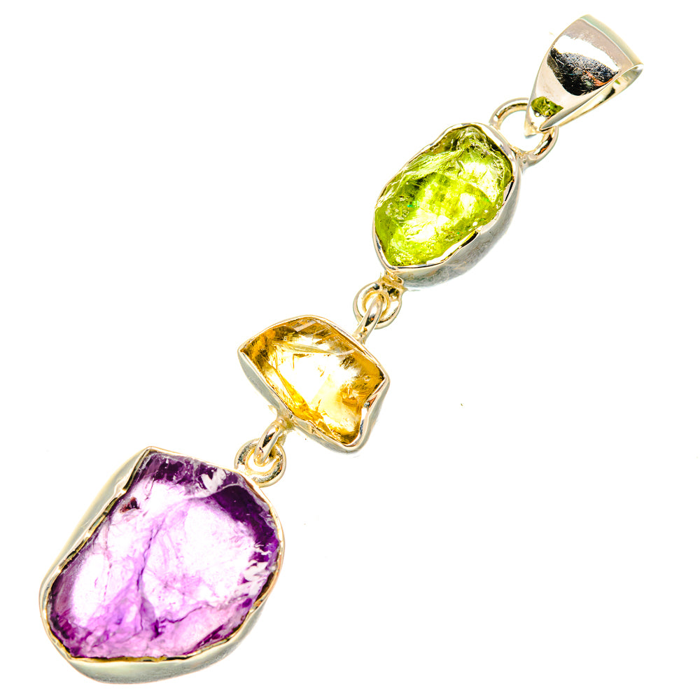 Amethyst Pendants handcrafted by Ana Silver Co - PD7069