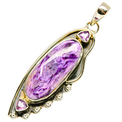 Charoite Pendants handcrafted by Ana Silver Co - PD7076