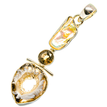 Occo Geode Slice Pendants handcrafted by Ana Silver Co - PD7080