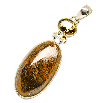 Dinosaur Bone Pendants handcrafted by Ana Silver Co - PD7094