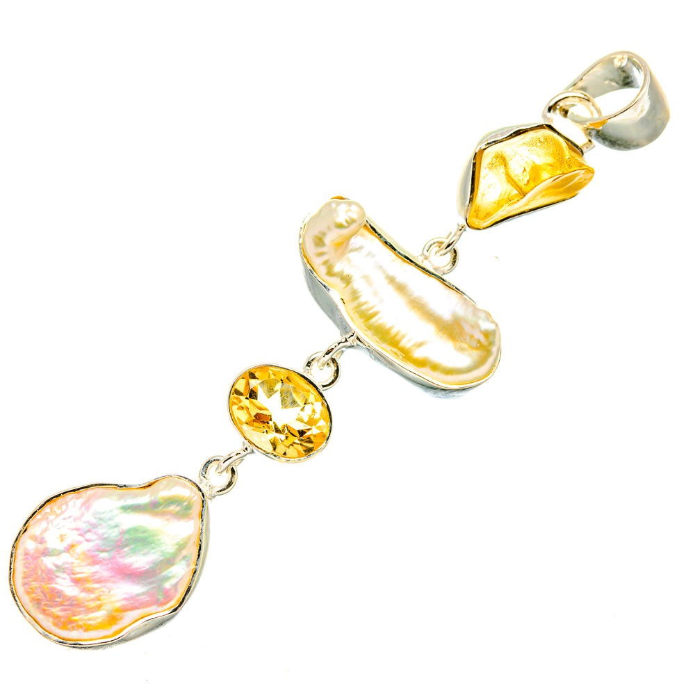 Mother Of Pearl Pendants handcrafted by Ana Silver Co - PD7095