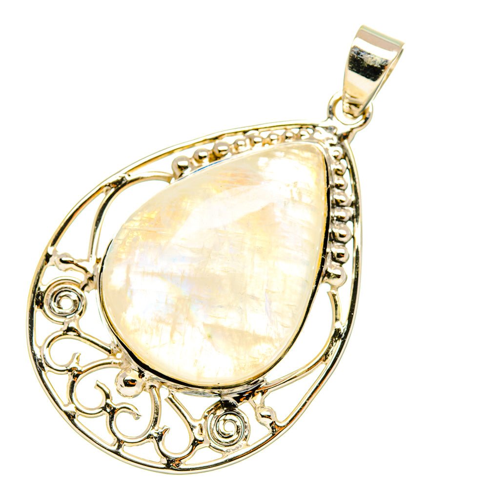 Rainbow Moonstone Pendants handcrafted by Ana Silver Co - PD7133