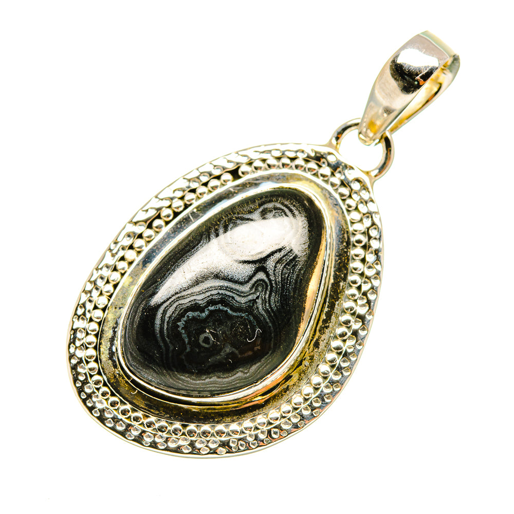 Psilomelane Pendants handcrafted by Ana Silver Co - PD7149