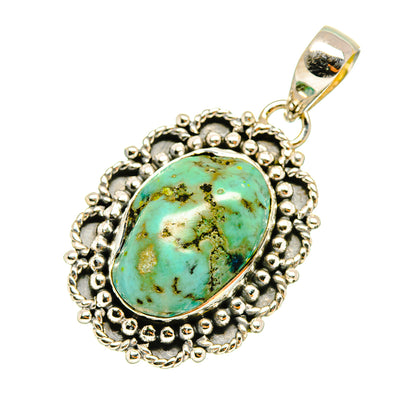 Tibetan Turquoise Pendants handcrafted by Ana Silver Co - PD7152