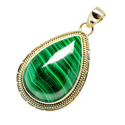 Malachite Pendants handcrafted by Ana Silver Co - PD7163