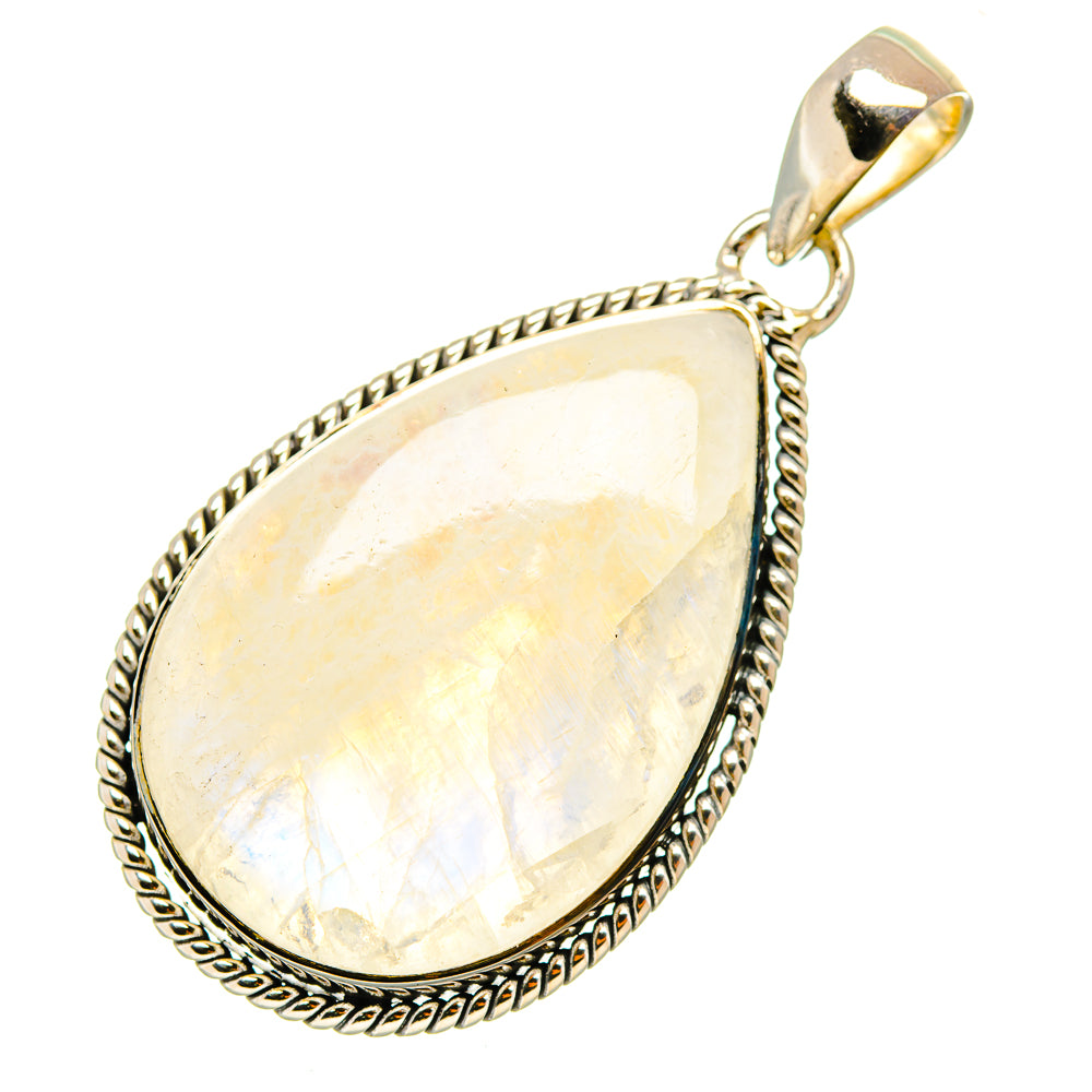 Rainbow Moonstone Pendants handcrafted by Ana Silver Co - PD7166