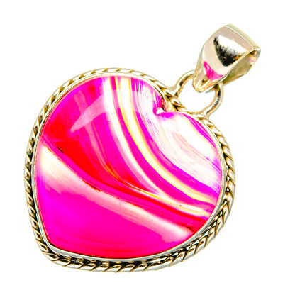 Pink Botswana Agate Pendants handcrafted by Ana Silver Co - PD7173