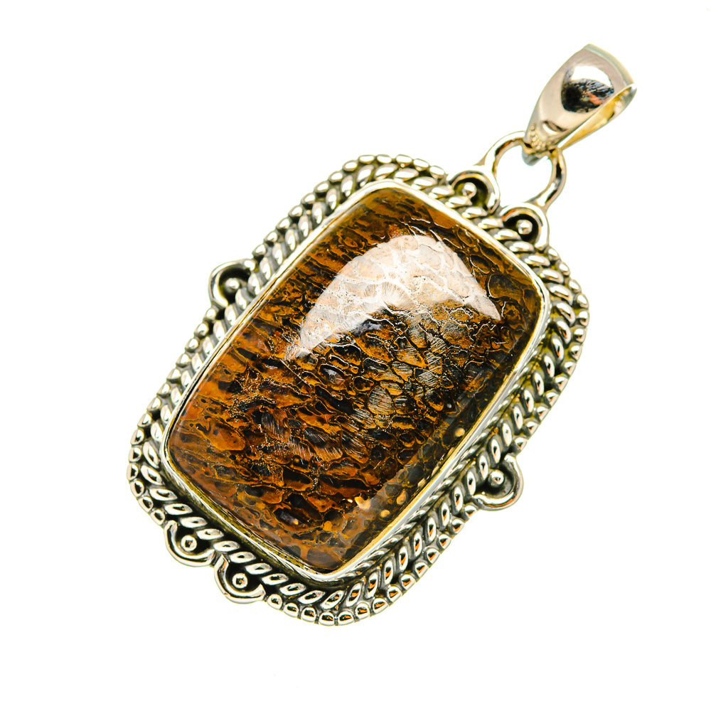 Dinosaur Bone Pendants handcrafted by Ana Silver Co - PD7182