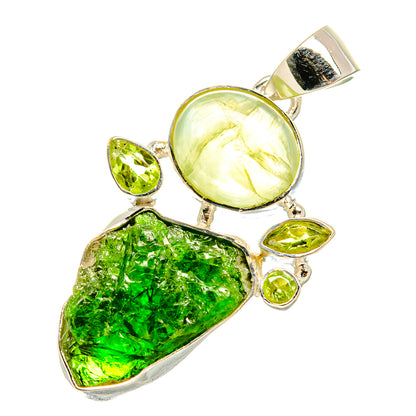 Chrome Diopside Pendants handcrafted by Ana Silver Co - PD7194