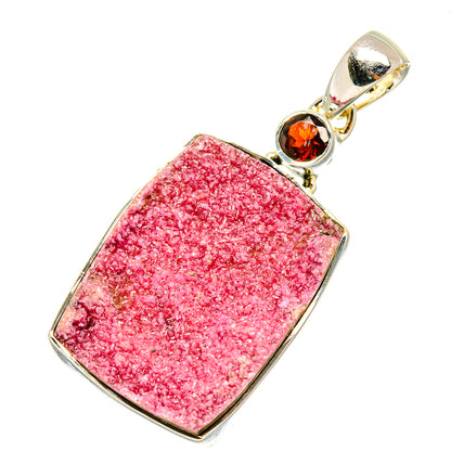 Cobalto Calcite Druzy Pendants handcrafted by Ana Silver Co - PD7200