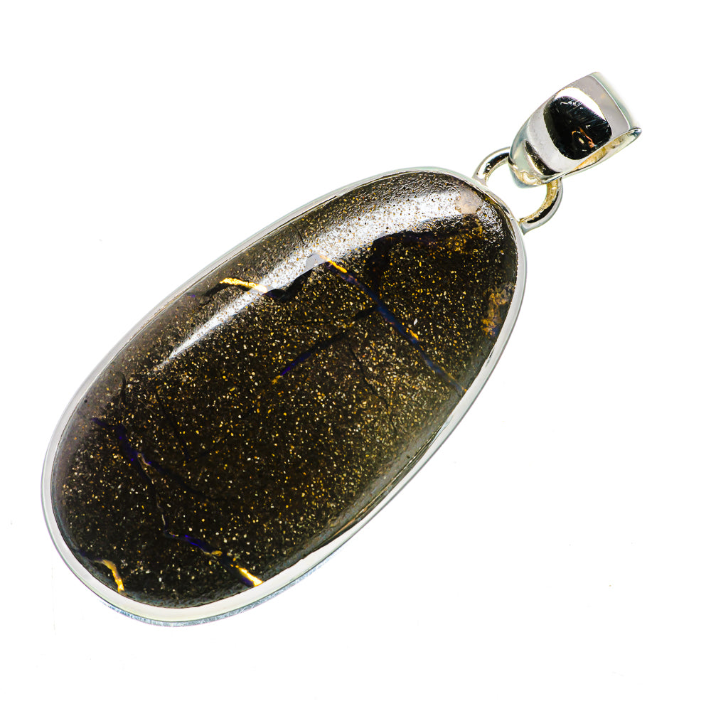 Boulder Opal Pendants handcrafted by Ana Silver Co - PD720008