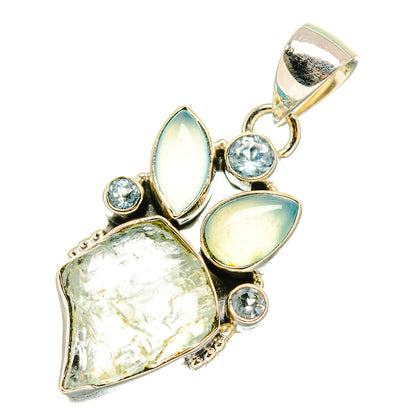 Aquamarine Pendants handcrafted by Ana Silver Co - PD7204