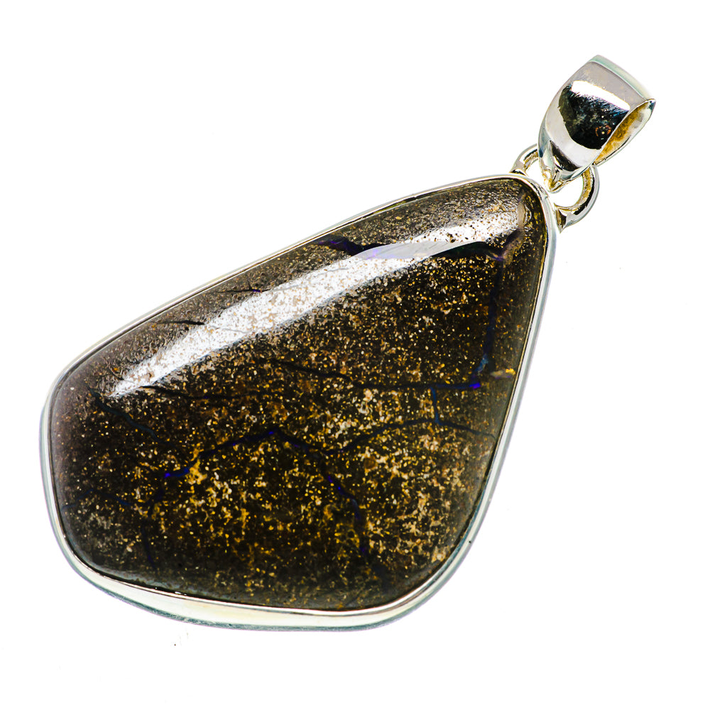 Boulder Opal Pendants handcrafted by Ana Silver Co - PD720401