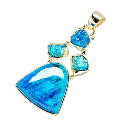 Chrysocolla Pendants handcrafted by Ana Silver Co - PD7213