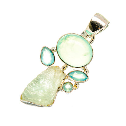 Aquamarine Pendants handcrafted by Ana Silver Co - PD7220