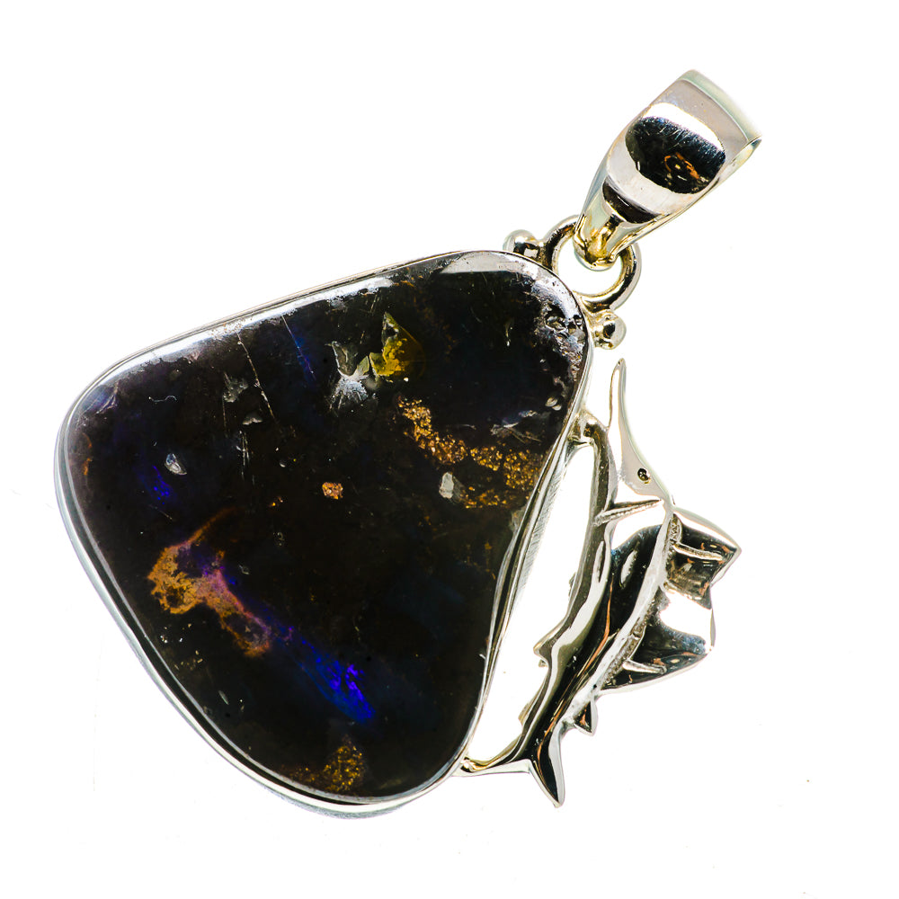 Boulder Opal Pendants handcrafted by Ana Silver Co - PD722922