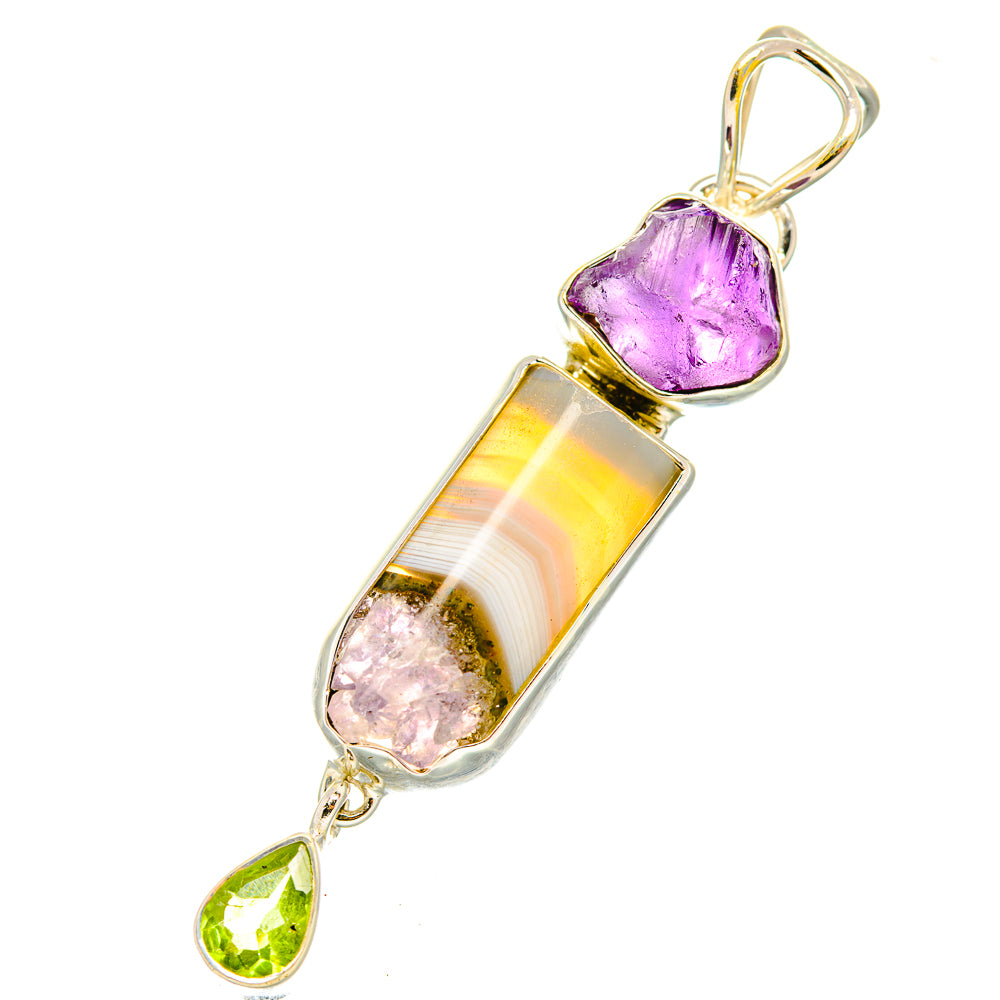 Amethyst Stalactite Pendants handcrafted by Ana Silver Co - PD7235