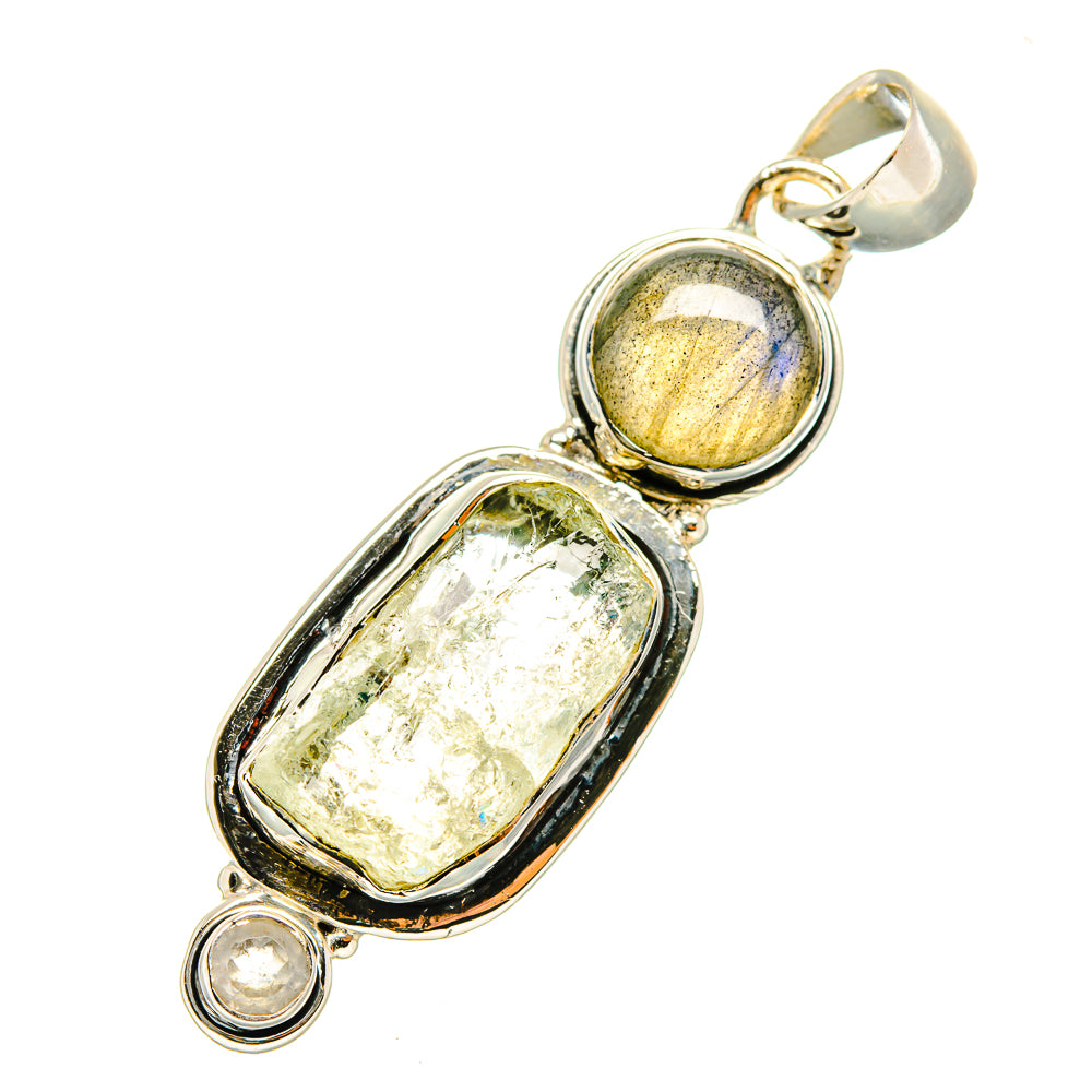 Aquamarine Pendants handcrafted by Ana Silver Co - PD7236