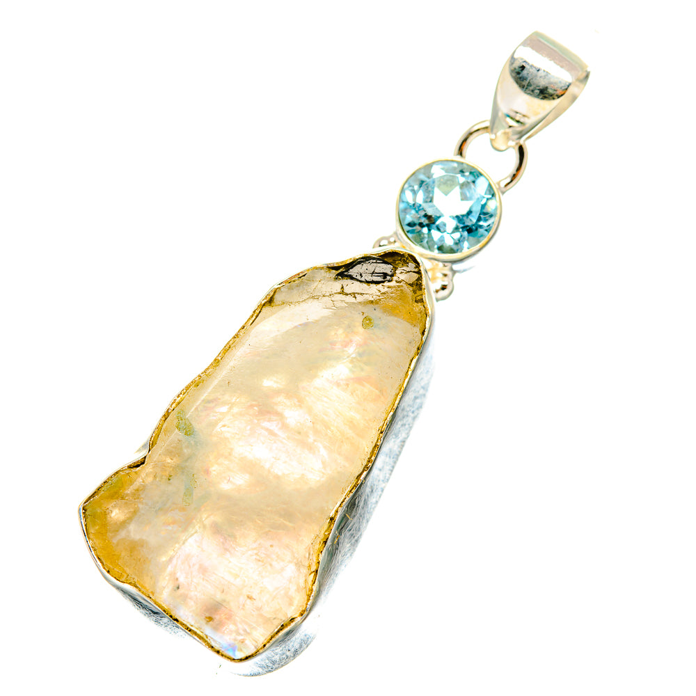 Rainbow Moonstone Pendants handcrafted by Ana Silver Co - PD7241