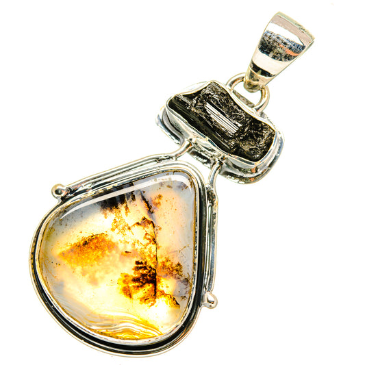 Scenic Dendritic Agate Pendants handcrafted by Ana Silver Co - PD7242