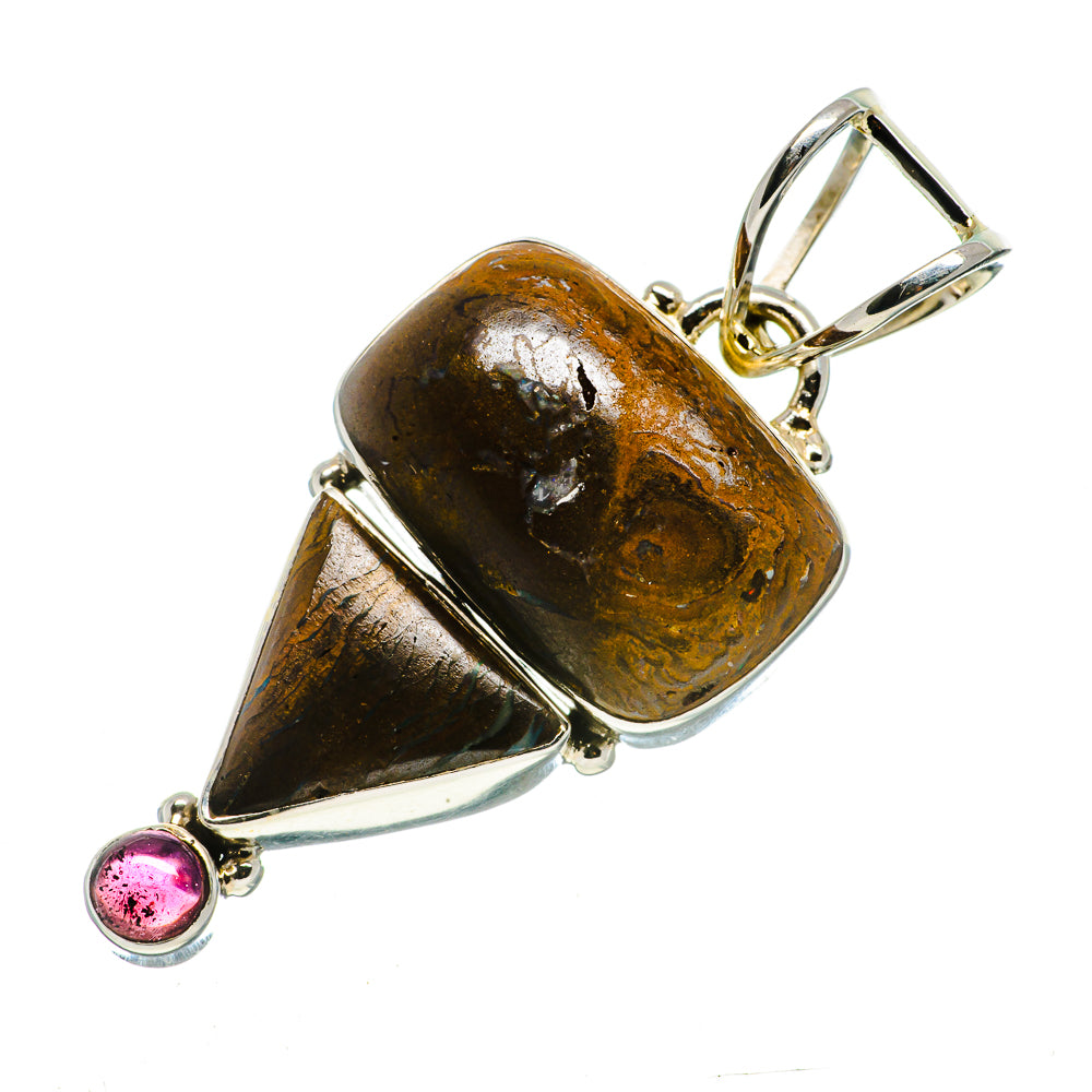 Boulder Opal Pendants handcrafted by Ana Silver Co - PD724904