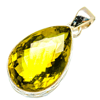 Olive Quartz Pendants handcrafted by Ana Silver Co - PD7265