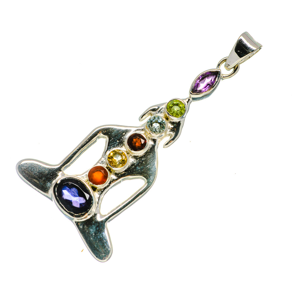 Multi-Stone Chakra Pendants handcrafted by Ana Silver Co - PD726965