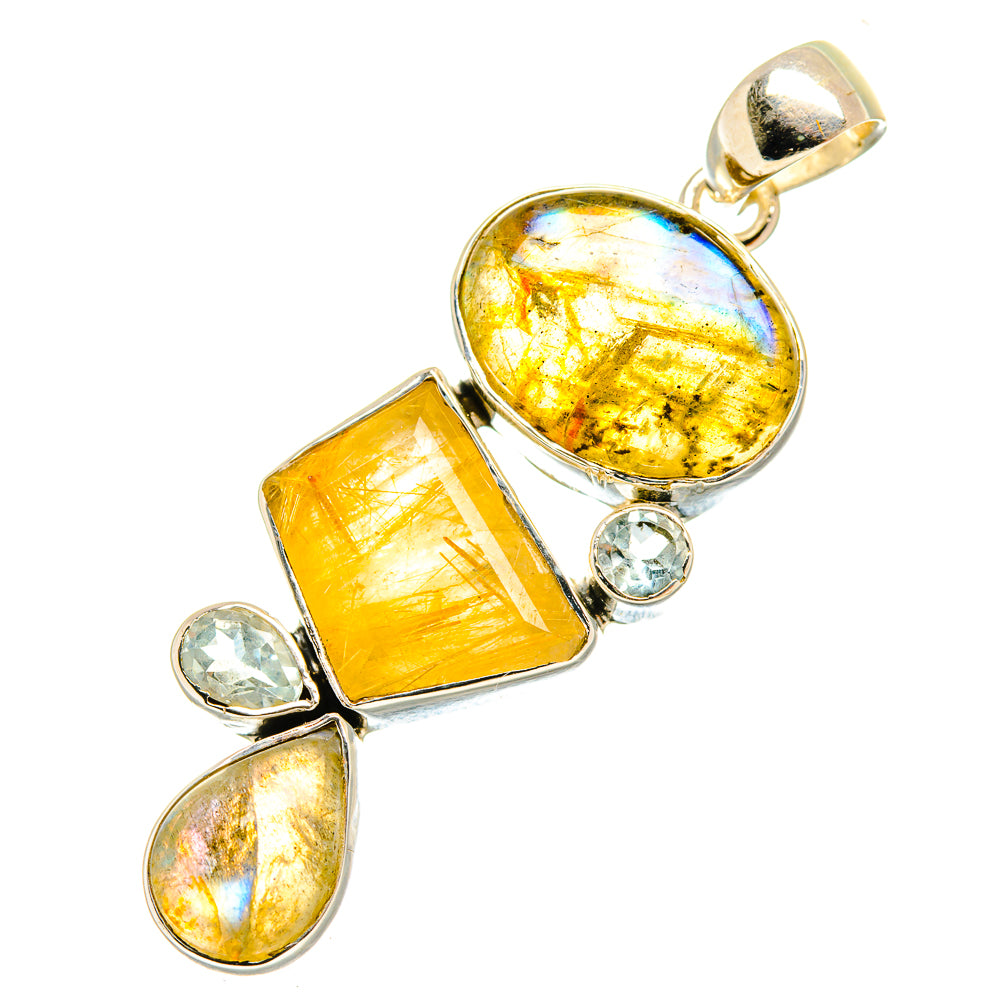 Labradorite Pendants handcrafted by Ana Silver Co - PD7281