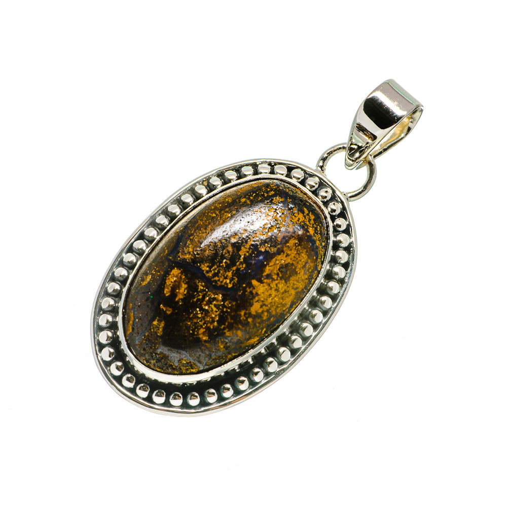 Boulder Opal Pendants handcrafted by Ana Silver Co - PD728293