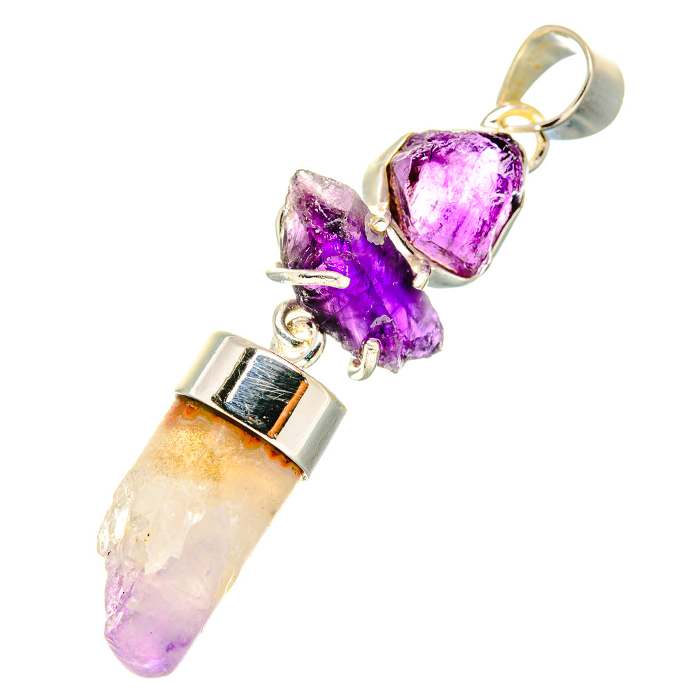 Amethyst Stalactite Pendants handcrafted by Ana Silver Co - PD7283