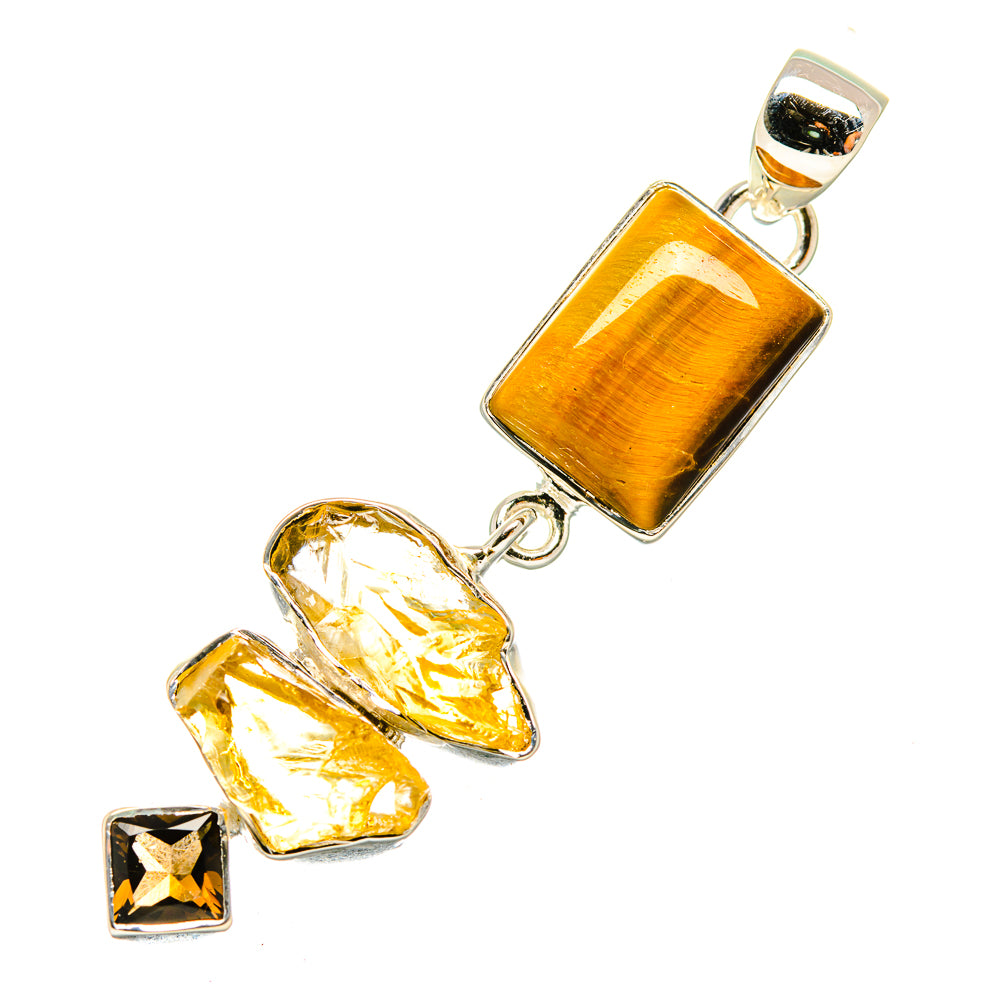 Tiger Eye Pendants handcrafted by Ana Silver Co - PD7284
