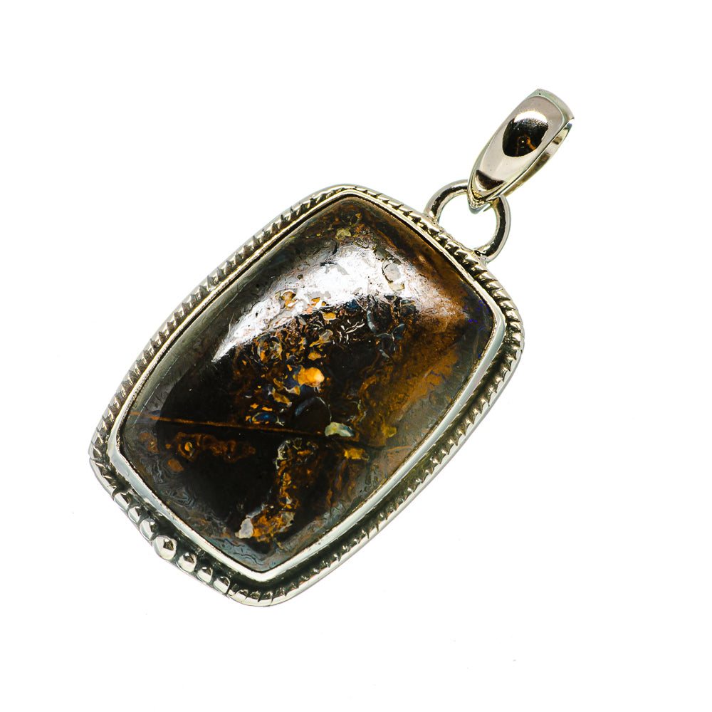 Boulder Opal Pendants handcrafted by Ana Silver Co - PD728935