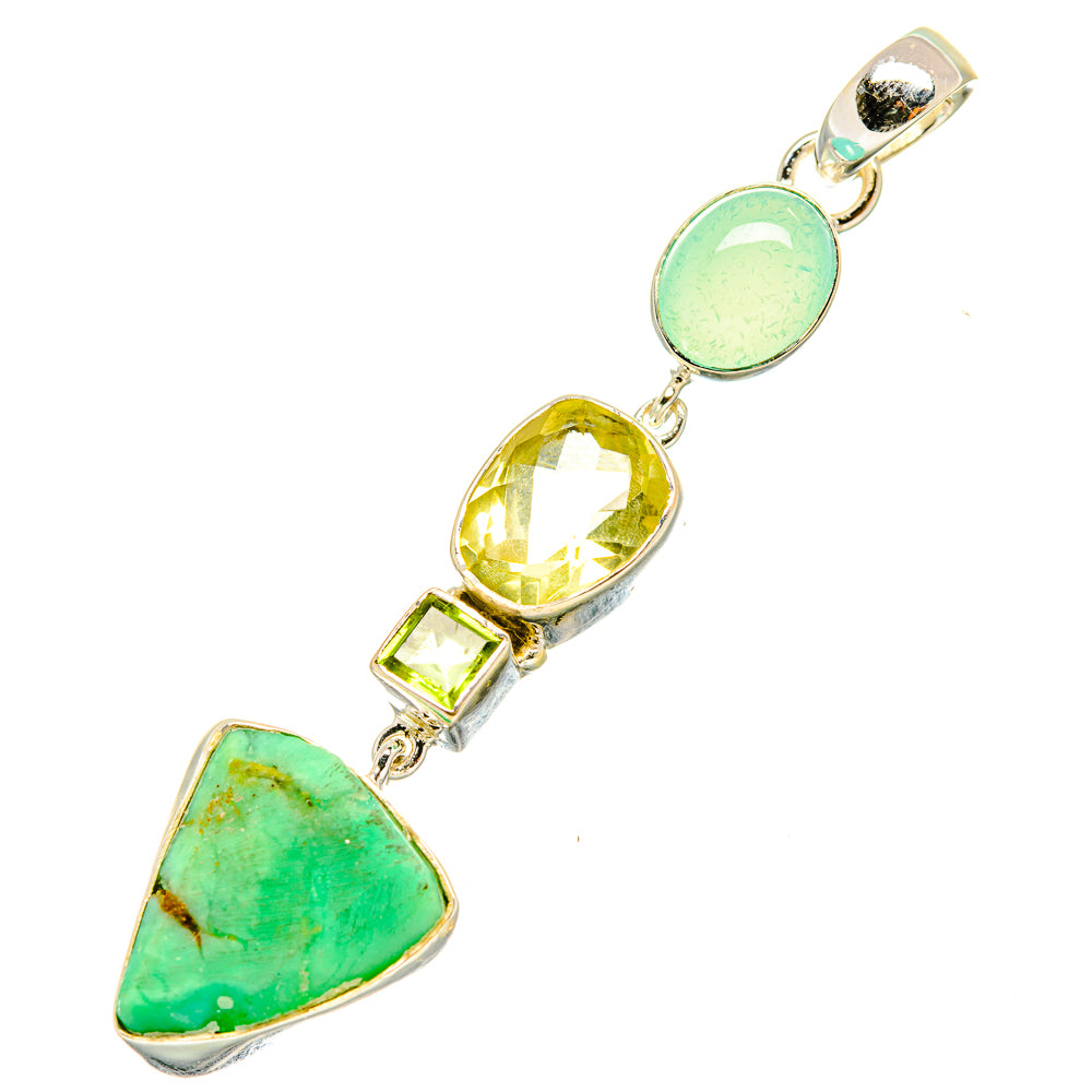 Chrysoprase Pendants handcrafted by Ana Silver Co - PD7291