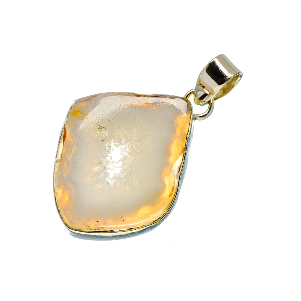 Coconut Geode Druzy Pendants handcrafted by Ana Silver Co - PD730662