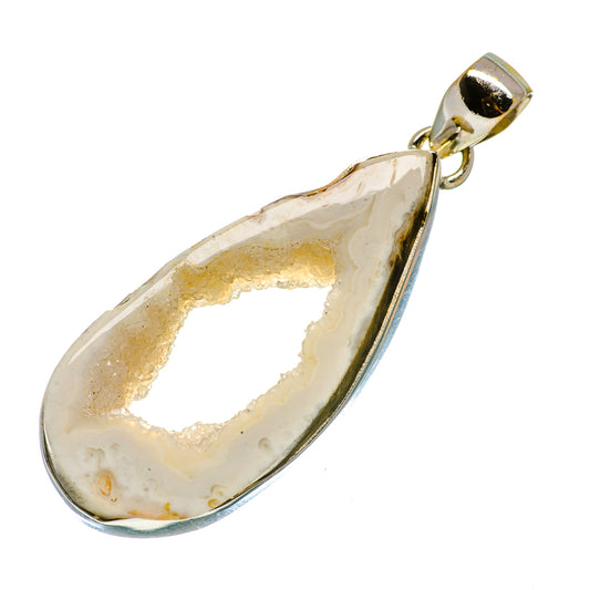 Coconut Geode Druzy Pendants handcrafted by Ana Silver Co - PD730974