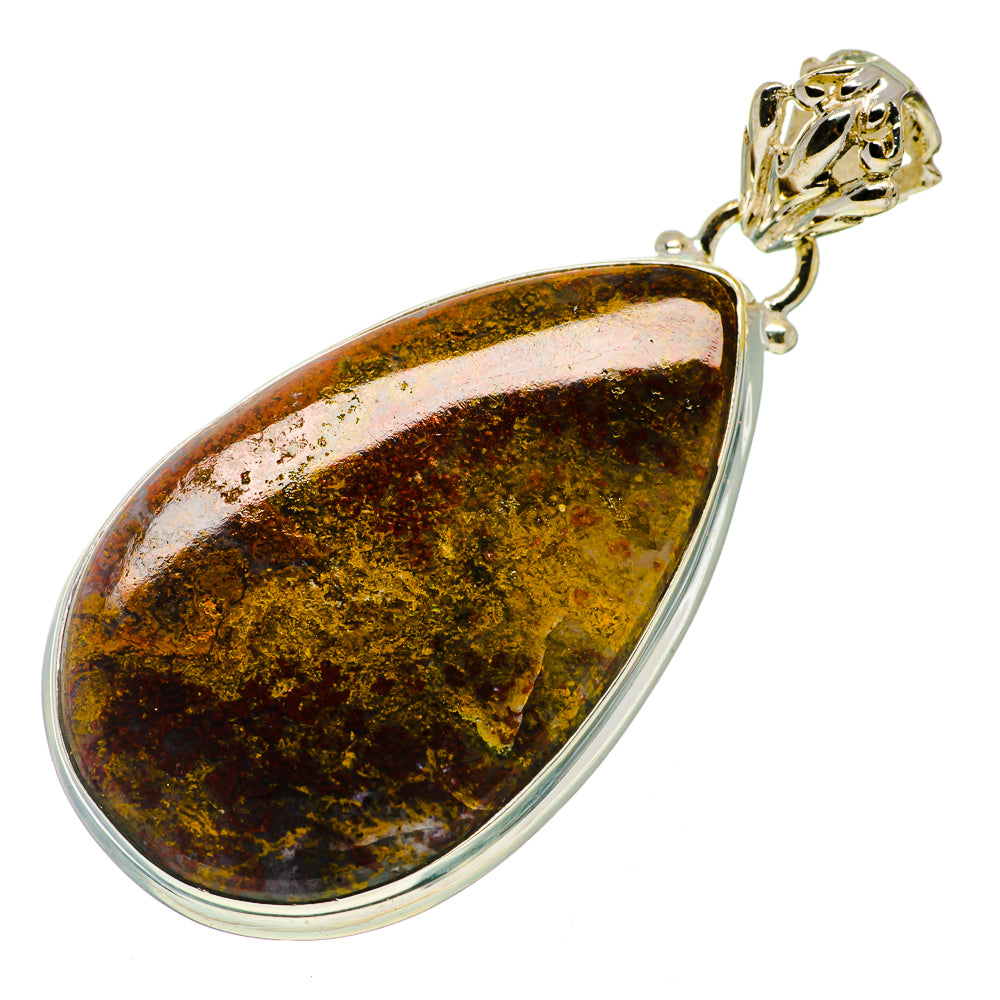 Indonesian Plume Agate Pendants handcrafted by Ana Silver Co - PD731146