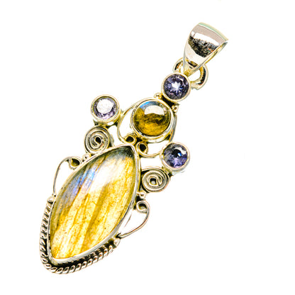 Labradorite Pendants handcrafted by Ana Silver Co - PD7318
