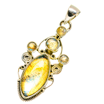 Labradorite Pendants handcrafted by Ana Silver Co - PD7319
