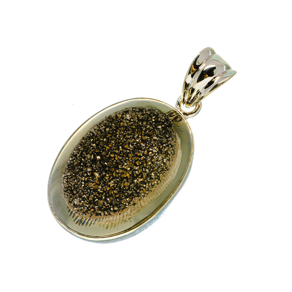 Titanium Druzy Pendants handcrafted by Ana Silver Co - PD731990