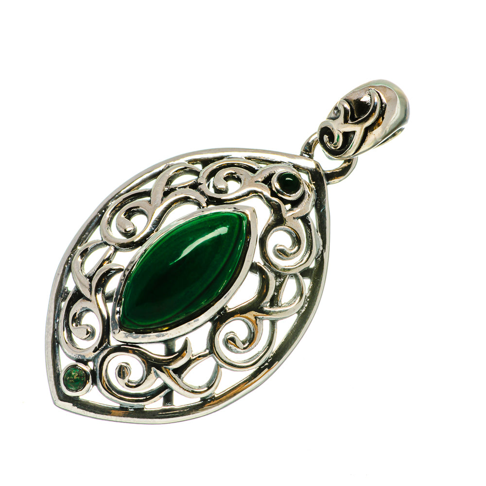 Malachite Pendants handcrafted by Ana Silver Co - PD732101